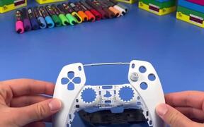 Artist Customises Gaming Controller - Fun - VIDEOTIME.COM