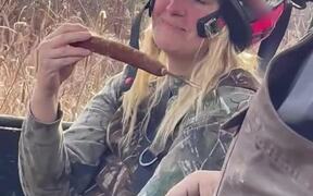 Woman Gets Pranked Into Biting Cattail - Fun - Videotime.com