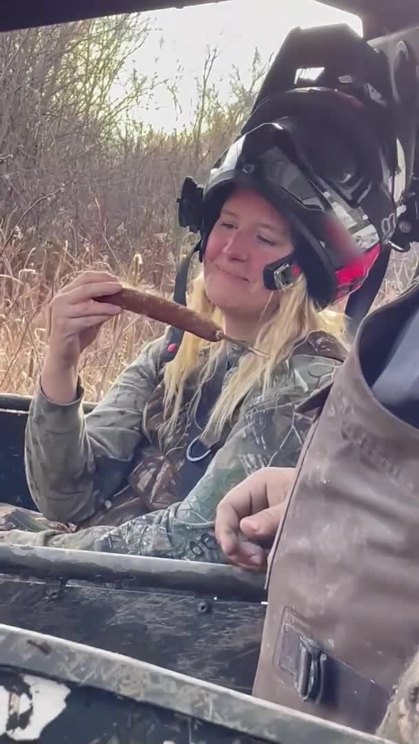Woman Gets Pranked Into Biting Cattail
