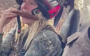 Woman Gets Pranked Into Biting Cattail