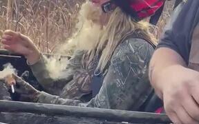 Woman Gets Pranked Into Biting Cattail - Fun - VIDEOTIME.COM