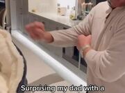 Family Surprises Dad With Kitten
