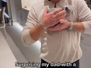 Family Surprises Dad With Kitten
