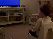A Boy Who Loves Watching Moana Falls Off Chair
