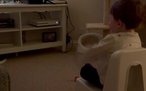 A Boy Who Loves Watching Moana Falls Off Chair - Kids - VIDEOTIME.COM