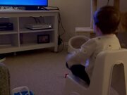 A Boy Who Loves Watching Moana Falls Off Chair