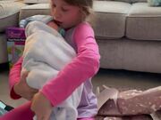 Little Girl is Overjoyed to Receive Reborn Doll