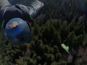 Skydiving Coach Does Wingsuit Flying