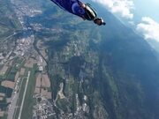 Skydive Wingsuit Training Amidst Scenic Landscape