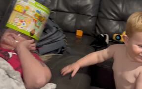 Mother Gets Her Head Stuck Inside Container - Fun - VIDEOTIME.COM