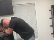 Guy Drops Barbell on Fellow's Forehead