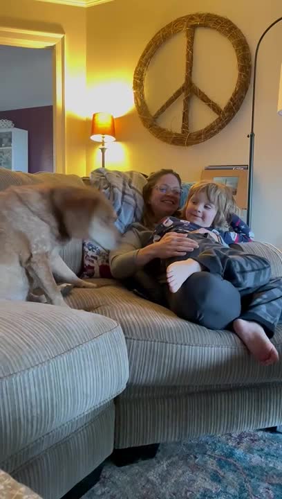 Dog Gets Jealous When Owner Pats Her Son