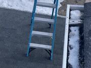 Ladder Walks and Tumbles Off Roof