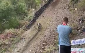 Rider Eats Dirt While Taking a Crack