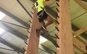 Guy Speedily Goes Up and Down on Salmon Ladder - Sports - Videotime.com