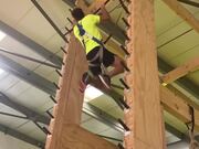 Guy Speedily Goes Up and Down on Salmon Ladder