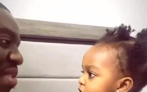 Baby Girl Refuses to Give Kisses to Dad - Kids - VIDEOTIME.COM