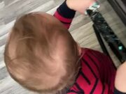 Toddler Makes Mess With Icing While Eating Cake