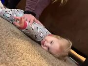 Daughter Lets Out Fart After Mother Pops Her Back