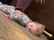 Daughter Lets Out Fart After Mother Pops Her Back