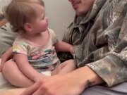Baby Says "I Love You" to Her Dad For First Time