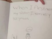Big Brother Writes a Heartwarming Book for Sister