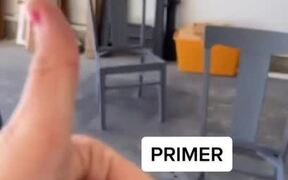 Woman Refurbishes Old Dining Table Chairs - Fun - VIDEOTIME.COM