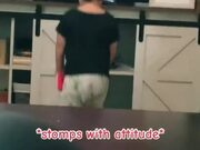 Toddler Gets Grumpy as Mom Asks Her to Get Diaper