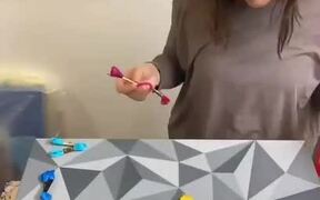 Woman Creates Embroidery Art - Fun - VIDEOTIME.COM