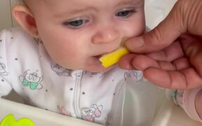 Baby Has an Adorable Reaction on Tasting Lemon