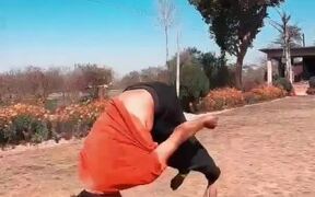 Guy Executes Numerous Backflips in Seconds