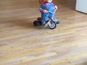 Chucky Riding on a Tricycle to Give You CHILLS!
