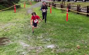 Kid's First-Ever Trail Race Almost Spoiled