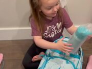 Girl Utters Loud Expletive After Opening A Gift
