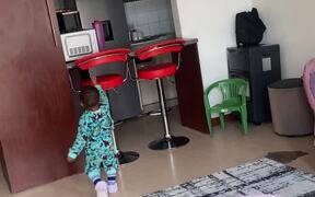 Cute Toddler Gets The Keys For Parents