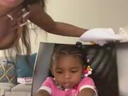 Toddler Alerts Mom as Her Hair Catches Fire