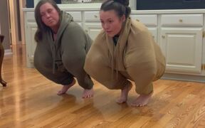 Duo of Women Attempt Viral Dance Trend