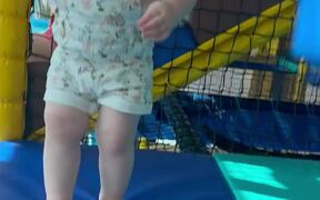 Adorable Toddler Runs Face-First Into a Mirror