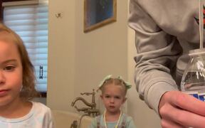 Bro Splashes a Sister With Water In a Fun Prank