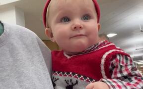 Precious Baby Boy's First-Ever Meeting With Santa