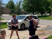 Prankster Woman Confuses Husband And Daughter