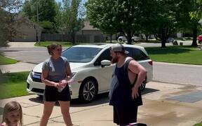 Prankster Woman Confuses Husband And Daughter
