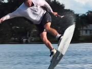 Man Does Flips While Wakeboarding