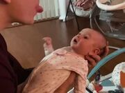 Toddler Mimics Dad's Voice and Makes Them Giggle