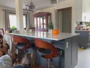 Dad Springs Into Disbelief After Kids Surprise Him