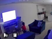 Guy Crashes on Floor When Bro Pulls His Chair Back