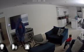 Guy Crashes on Floor When Bro Pulls His Chair Back