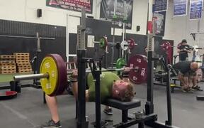 Barbell Falls on A Face While Doing Bench Press