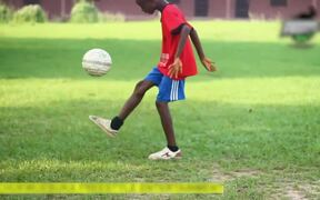 Boy Displays Wonderful Freestyle Tricks With Ball