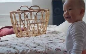 Toddler Giggles and Howls Along With Dog - Animals - Videotime.com